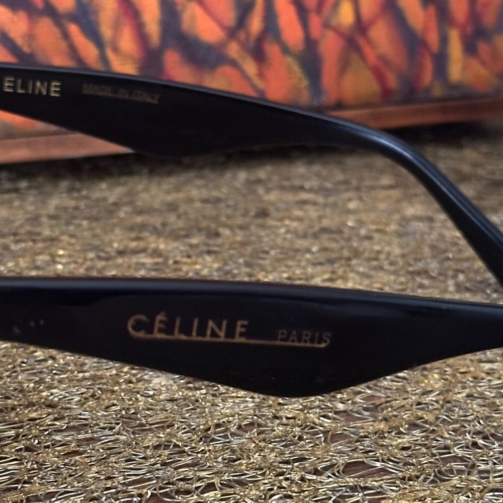 CELINE Edge CL 41468/S 807IR Sunglasses Black Gray Women Italy - Barely Used! - Picture 3 of 4